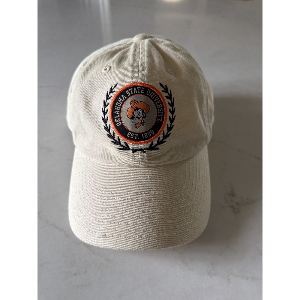 Oklahoma State University OSU Cowboys Ladies Cream Embroidered Dad Hat Cap Cute! - Picture 2 of 5